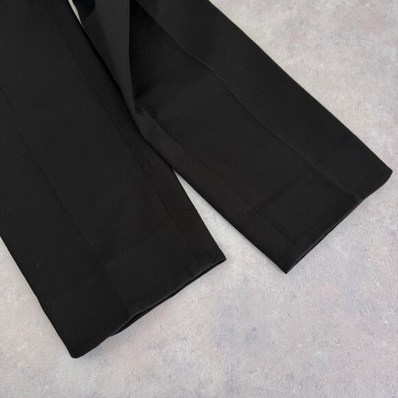 Talbots Pants Women's 10p Pet Black Chatham Ankle Side Zip Taper Leg Split Hem - Picture 7 of 11